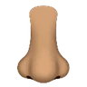 Nose: Medium Skin Tone Emoji 👃🏽 image - Huawei Harmony OS style