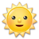 Sonne mit Gesicht