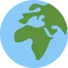 Globe Showing Europe-Africa Emoji 🌍 image - Twitter / X (Twemoji) style