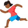 Person Running: Medium-Dark Skin Tone Emoji 🏃🏾 image - Facebook Messenger (2016) style