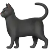 Black Cat Emoji 🐈‍⬛ image - Apple style