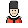 Guard: Light Skin Tone Emoji 💂🏻 image - OpenMoji style