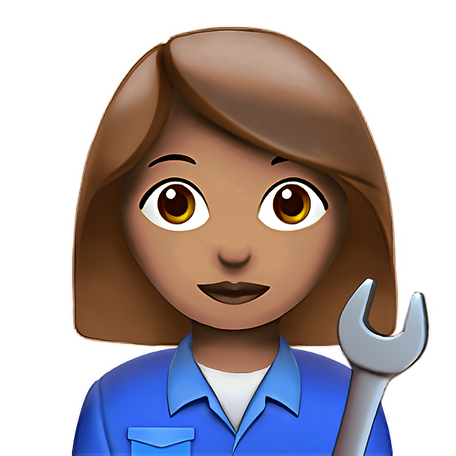 Woman Mechanic: Medium Skin Tone