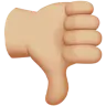 Thumbs Down: Medium-Light Skin Tone Emoji 👎🏼 image - Apple style