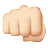 Oncoming Fist: Light Skin Tone