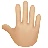 Raised Back Of Hand: Medium-Light Skin Tone