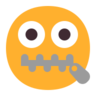 拉链口面 Emoji 🤐 image - Microsoft Classic 2D style