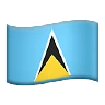 Flag: St. Lucia Emoji 🇱🇨 image - Apple style