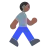 Person Walking: Medium-Dark Skin Tone