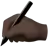 Writing Hand: Dark Skin Tone