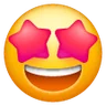 Эмодзи Ухмыляющееся лицо с глазами звёздами 🤩 image - Samsung style
