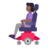 Woman In Motorized Wheelchair: Medium-Dark Skin Tone