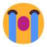 Cara de llanto fuerte Emoji 😭 image - Microsoft Classic 2D style