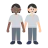 People Holding Hands: Medium-Dark Skin Tone, Light Skin Tone