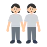 People Holding Hands: Light Skin Tone Emoji 🧑🏻‍🤝‍🧑🏻 image - Tossface style