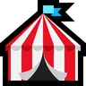 Tienda de circo Emoji 🎪 image - Microsoft Windows 10 Segoe UI Emoji style