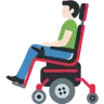 Man In Motorized Wheelchair: Light Skin Tone Emoji 👨🏻‍🦼 image - Twitter / X (Twemoji) style