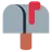 Closed Mailbox With Raised Flag