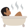 Person Taking Bath: Medium-Dark Skin Tone Emoji 🛀🏾 image - EmojiTwo style