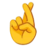 Crossed Fingers Emoji 🤞 image - Google Noto Color Animated style