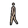 Man Walking: Medium-Light Skin Tone Emoji 🚶🏼‍♂️ image - OpenMoji style