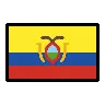 Flag: Ecuador Emoji 🇪🇨 image - OpenMoji style
