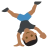 Person Cartwheeling: Medium-Dark Skin Tone Emoji 🤸🏾 image - EmojiTwo style