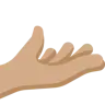 Palm Up Hand: Medium Skin Tone Emoji 🫴🏽 image - Twitter / X (Twemoji) style