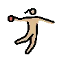 Woman Playing Handball: Medium-Light Skin Tone Emoji 🤾🏼‍♀️ image - OpenMoji style
