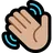 Waving Hand: Medium-Light Skin Tone