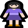 Woman Standing: Light Skin Tone Emoji 🧍🏻‍♀️ image - Microsoft Windows 10 Segoe UI Emoji style