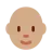 Person: Medium Skin Tone, Bald
