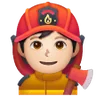 Firefighter: Light Skin Tone Emoji 🧑🏻‍🚒 image - Samsung style