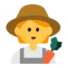 Farmer Emoji 🧑‍🌾 image - Tossface style
