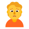 Emoji Persona accigliata 🙍 image - Microsoft Classic 2D style