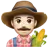 Man Farmer: Light Skin Tone