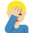 Man Facepalming: Medium-Light Skin Tone