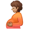 Pregnant Person: Medium Skin Tone Emoji 🫄🏽 image - Samsung style