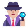 Man Detective: Medium-Light Skin Tone Emoji 🕵🏼‍♂️ image - Microsoft Classic 2D style