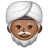 Man Wearing Turban: Medium-Dark Skin Tone