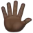 Hand With Fingers Splayed: Dark Skin Tone