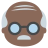 Old Man: Dark Skin Tone Emoji 👴🏿 image - EmojiTwo style