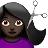 Woman Getting Haircut: Dark Skin Tone