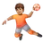 Person Playing Handball: Medium Skin Tone