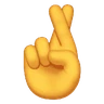 人差し指と中指を交差させた手 Emoji 🤞 image - Huawei Harmony OS style