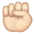 Raised Fist: Light Skin Tone