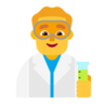 Man Scientist Emoji 👨‍🔬 image - Microsoft Classic 2D style