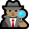 Detective: Medium Skin Tone Emoji 🕵🏽 image - Microsoft Windows 10 Segoe UI Emoji style