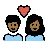Couple With Heart: Woman, Man, Medium-Dark Skin Tone
