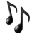 Più note musicali
